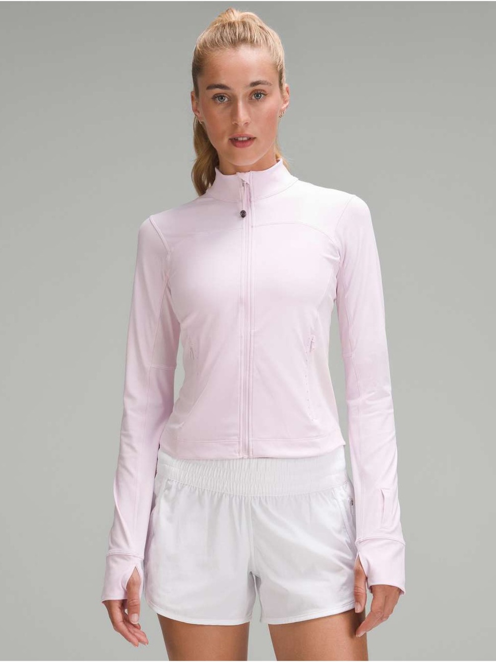 Lululemon lightweight running jacket in Meadowsweet Pink